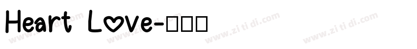 Heart Love字体转换